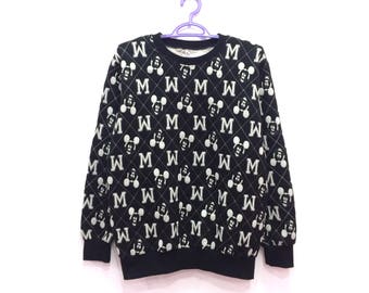 ¡¡Raro!! Mickey Mouse Full Print Pullover Jumper Sudadera