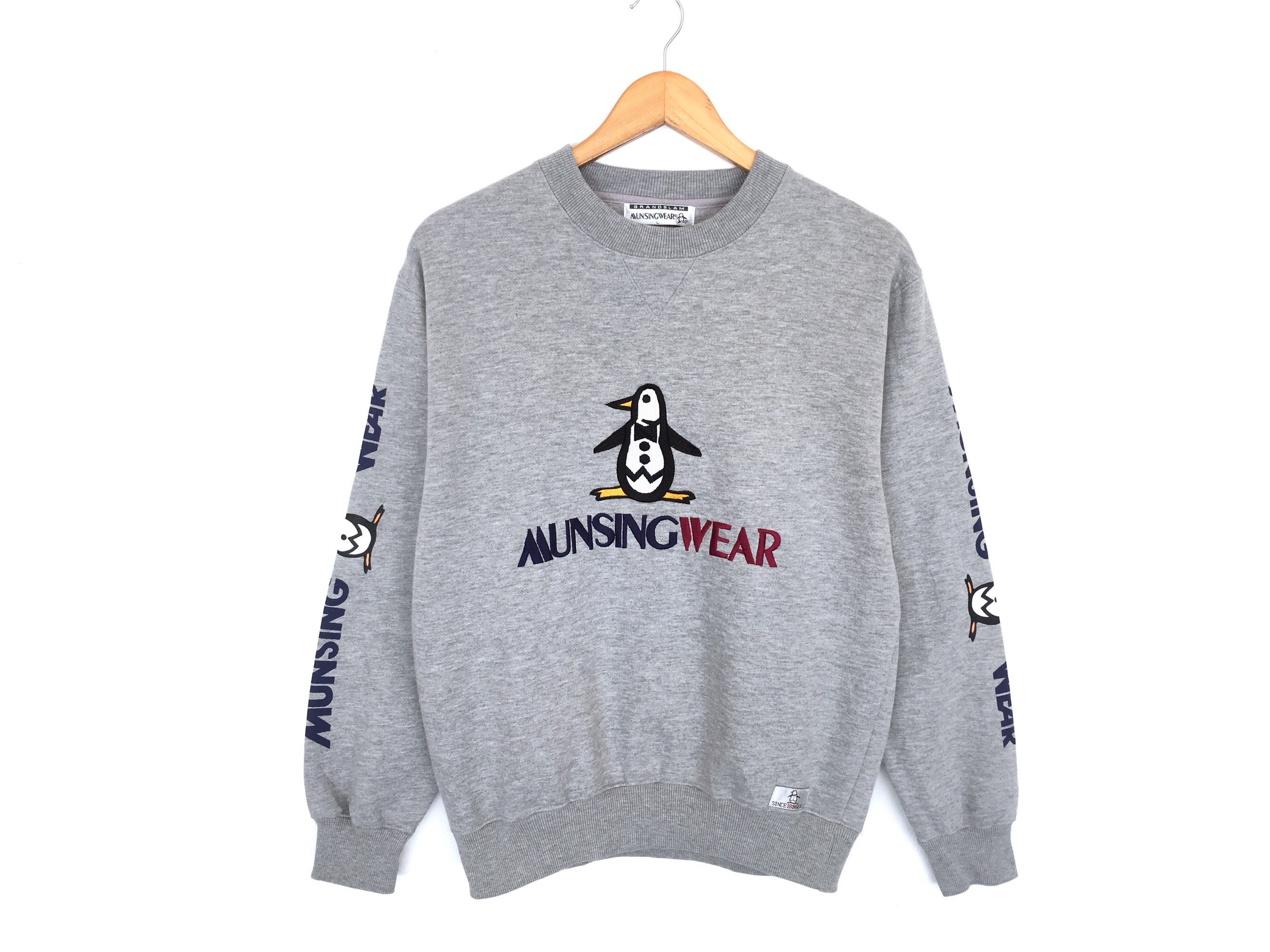 Munsingwear Grand Slam Spellout Embroidery Pullover Jumper