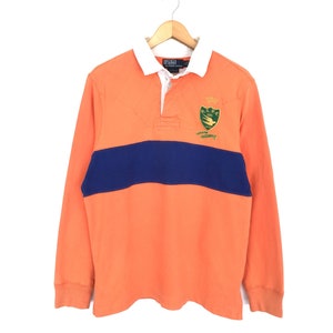 Vintage Polo Ralph Lauren Stickerei Gestreiftes Langarm Hemd Polo