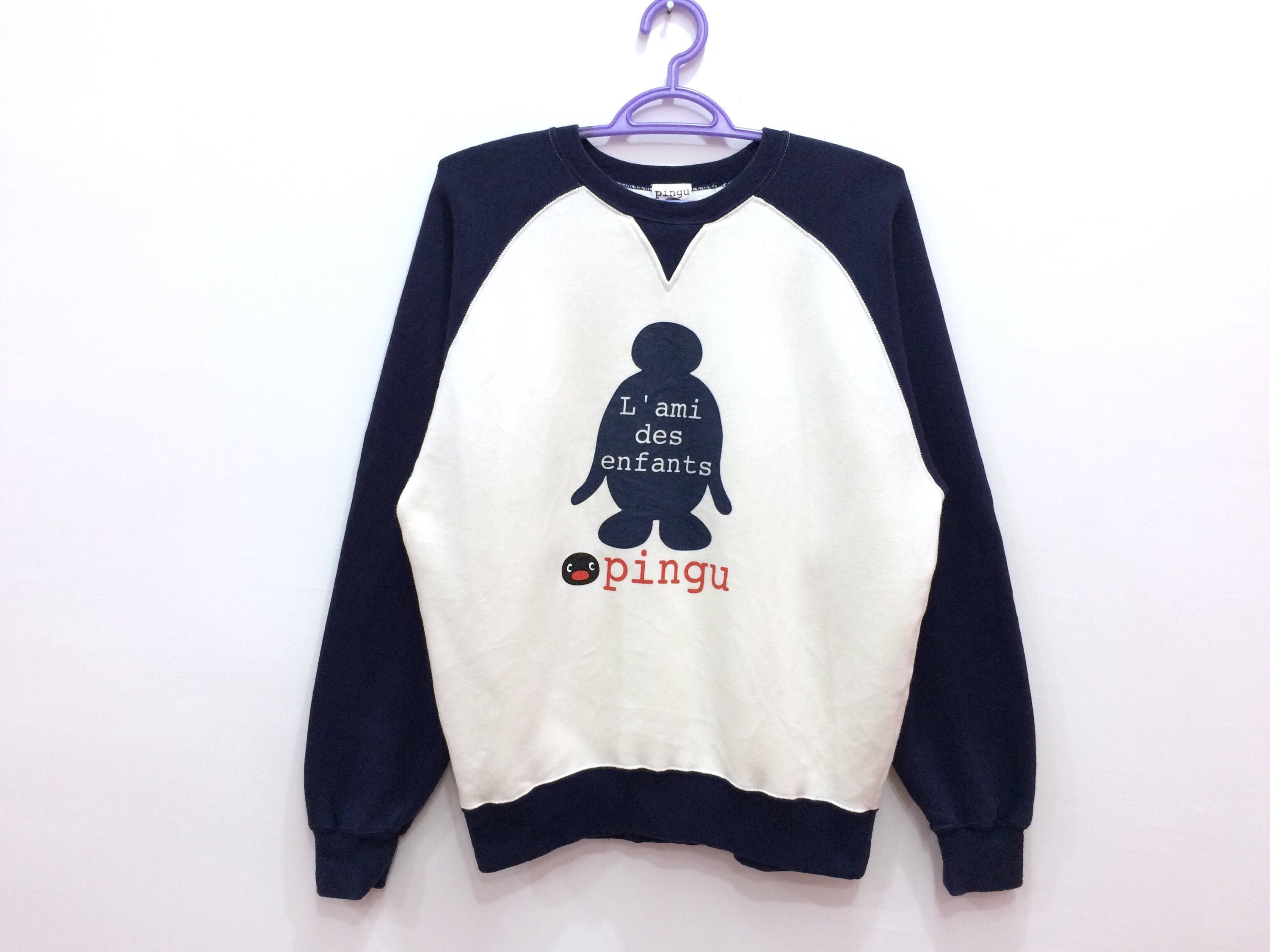Rare!! Pingu Cartoon Spellout Pullover Jumper Sweatshirt Rare!! Pingu Cartoon Spellout Pullover Jumper Sweatshirt
