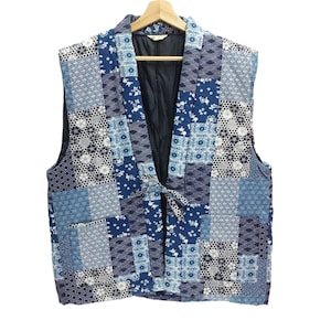 Vintage Patchwork Flower Vest