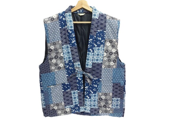 Vintage Patchwork Flower Vest - Etsy