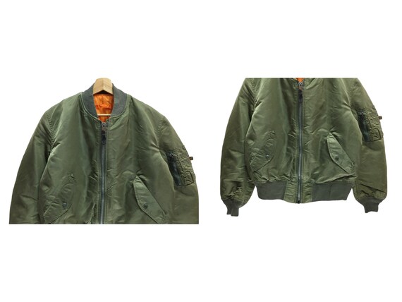 Vintage Alpha Industries Reversible Jacket Made U… - image 3