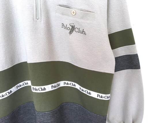 Vintage Polo Ralph Lauren Sweatshirt Half Zipper Embroidery