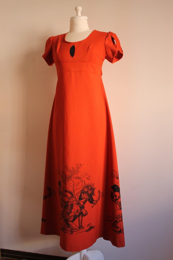 1970 dress - 1970s dress - vintage dress - maxi d… - image 3