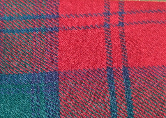 Vintage 1960s 1970s Scottish Tartan Wool Purse Wa… - image 4