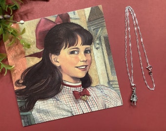 American Girl Doll/Pleasant Company Samantha’s CHARM NECKLACE and Card~18 Inch Necklace For Girls~Plus Bonus Item~Retired