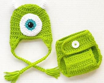mike wazowski newborn costume