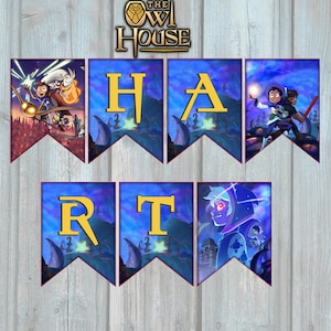 The Owl House Geburtstagsparty Girlande, 2023 Partyfahnen