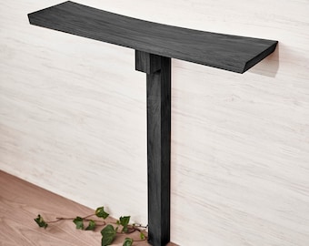 Design halconsole in massief eiken- of massief notenhout