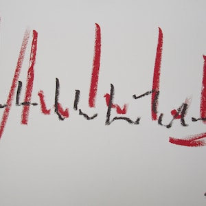 Pittura astratta, calligrafia libera, scrittura libera