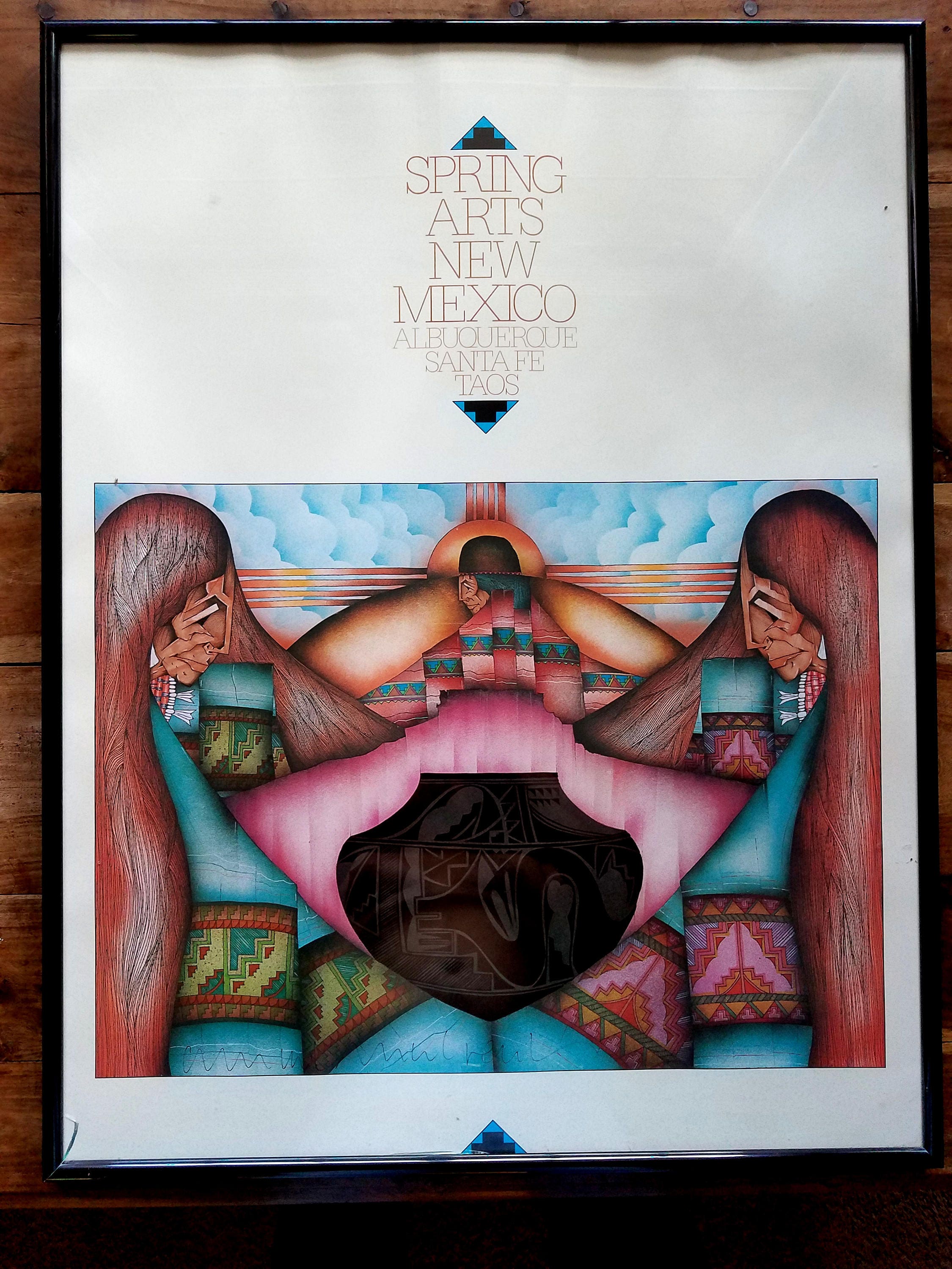 Amado Pena Signed Museum Print Southwestern art Native