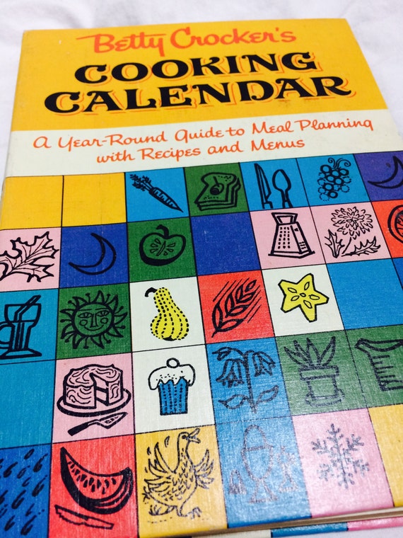 Betty Crocker's Cooking Calendar Betty Crocker Vintage Etsy