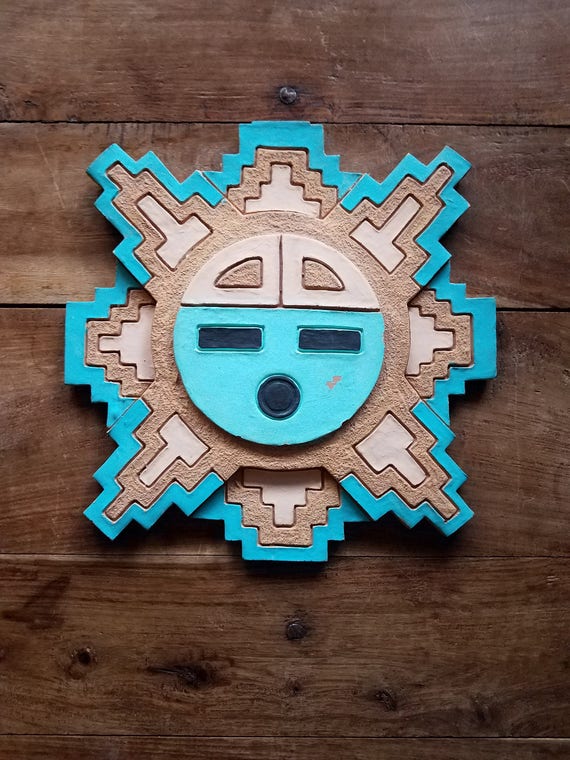 native american clay wall art by leonard jaramillo navajo etsy