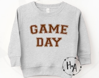 Game Day Toddler Sweatshirt•Toddler Football Sweatshirt•Game Day Sweater•Toddler Fall Sweatshirt•Kids Football Sweatshirt•Varsity Sweatshirt
