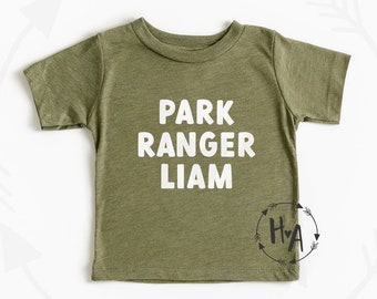 Park Ranger Toddler Shirt,Personalized Kids Park Ranger T-Shirt,Kids Name Ranger Shirt,National Park Birthday Shirt,Camping Shirt,Boys,Girls