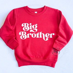 Big Brother Valentine's Day Sweatshirt, Big Brother Sweater, Boys Valentine Sweatshirt, Baby Announcement, New Brother Gift, Valentine Gift