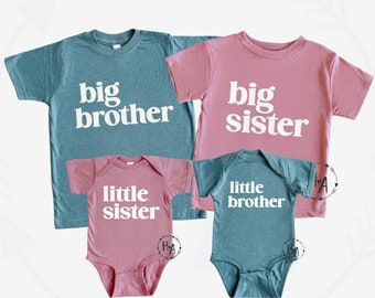 Big Brother Big Sister Shirts: Matching Sibling T-Shirts
