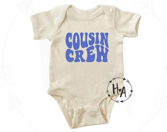 Body bébé cousin ras du cou/petite cousine/grande cousine/chemises cousines assorties/faire-part bébé/bébés garçons/bébés filles/cadeau nouveau cousin
