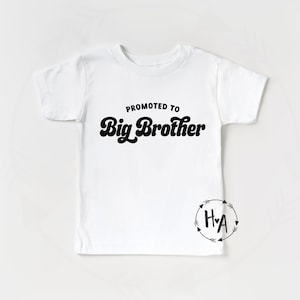 Promoted To Big Brother Shirt, Big Brother Announcement Shirt, New Brother Gift, Second Baby Announcement