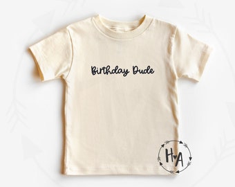 Chemise anniversaire mec, chemise anniversaire garçons, chemise anniversaire tout-petits et jeunes, chemise anniversaire police cursive pour enfants