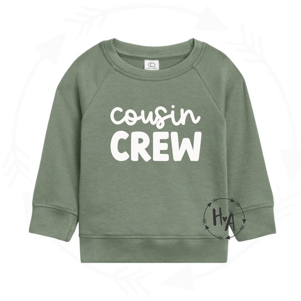 Cousin Crew Sweatshirt•Toddler Cousin Sweater•Organic Cotton Sweatshirt•Matching Cousin Shirts•Girls Sweatshirt•Boys Sweatshirt•New Cousin