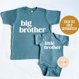 Big Middle Little Brother Shirts, Matching Brother Shirts, Big Brother Announcement, New Brother Gift