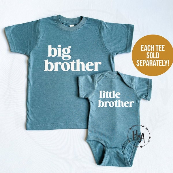 Big Middle Little Brother Shirts, Matching Brother Shirts, Big Brother Announcement, New Brother Gift