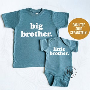 Big Brother Little Brother Shirts, Matching Brother Shirts, Big Brother Announcement Shirts, Big Middle Little Boys Shirts, New Brother Gift