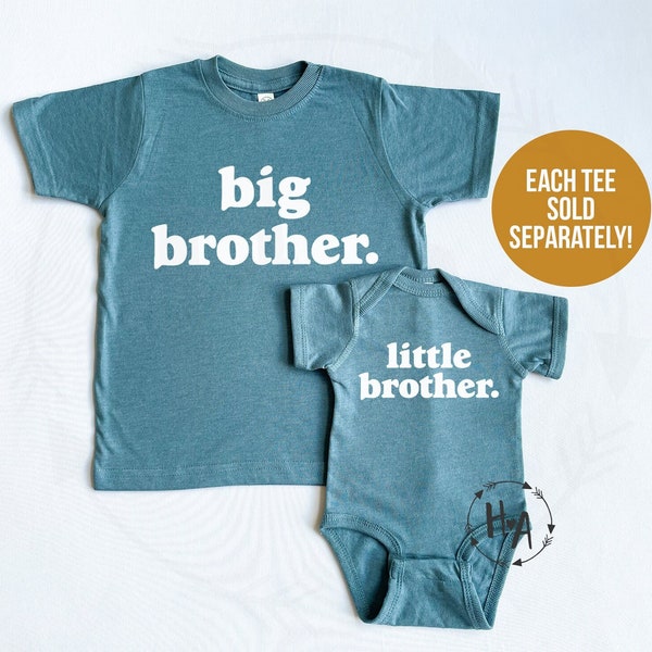 Big Brother Little Brother Shirts, Matching Brother Shirts, Big Brother Announcement Shirts, Big Middle Little Boys Shirts, New Brother Gift