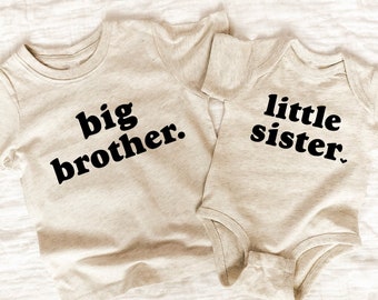 Big Sister Shirt/Big Brother Shirt/Little Brother Shirt/Little Sister Shirt/Matching Sibling Shirts/Bodysuits/Tees/Baby Announcement/Gift