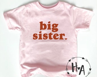 Big Sister Shirt/Big Sis Shirt/ Little Sister Shirt/Little Sis/Baby Announcement/Matching Sister Shirts/Sister Tees/Gift