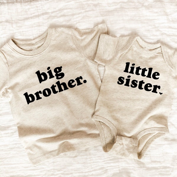 Big Sister Shirt/Big Brother Shirt/Little Brother Shirt/Little Sister Shirt/Matching Sibling Shirts/Bodysuits/Tees/Baby Announcement/Gift