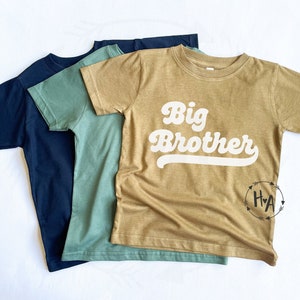 Kids Big Brother Shirt, Big Brother Announcement, New Brother Gift, Cursive Big Brother Shirt, Big Brother T-Shirt, Gift for Big Bro