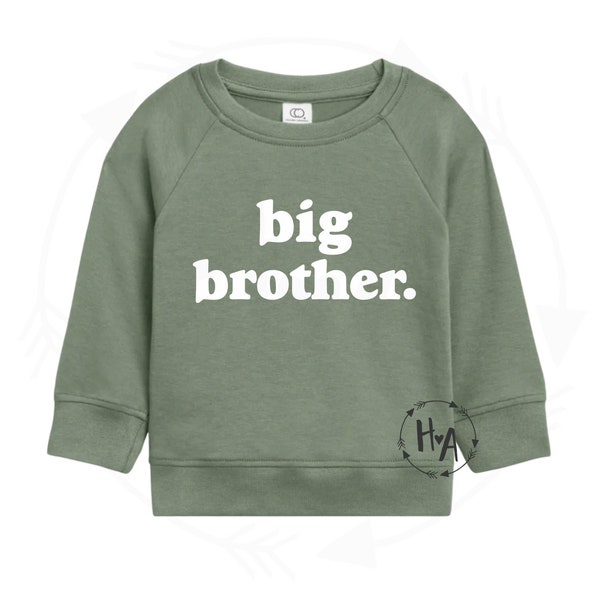 Big Brother Sweatshirt/Baby Brother Sweatshirt/Matching Brother Sweatshirts/Baby Announcement/Toddler Sweater/Baby Sweatshirt/Gift