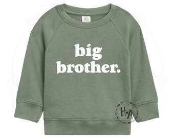 Big Brother Sweatshirt/Baby Brother Sweatshirt/Matching Brother Sweatshirts/Baby Announcement/Toddler Sweater/Baby Sweatshirt/Gift