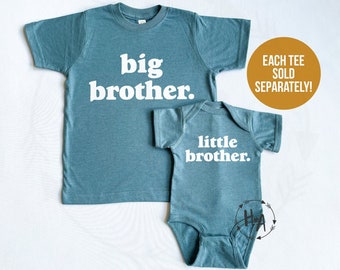 Big Brother Little Brother Shirts, Matching Brother Shirts, Big Brother Announcement Shirts, Big Middle Little Boys Shirts, New Brother Gift