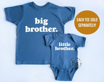 Big Brother Shirt,Little Brother Bodysuit,Middle Brother Shirt,Matching Brother Shirts,Brother Announcement Shirt,Minimalist Boys Shirt,Gift