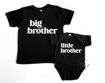Big Brother Little Brother Shirts, Matching Brother Shirts, Big Middle Little Sibling Tees, New Brother Gift