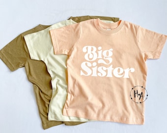 Big Sister Shirt, Big Sister Announcement, New Sister Gift, Big Sister T-Shirt, Spring Baby Announcement