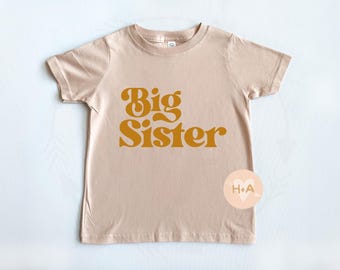 Big Sister T-shirt, Big Sister Announcement Shirt, New Sister Gift