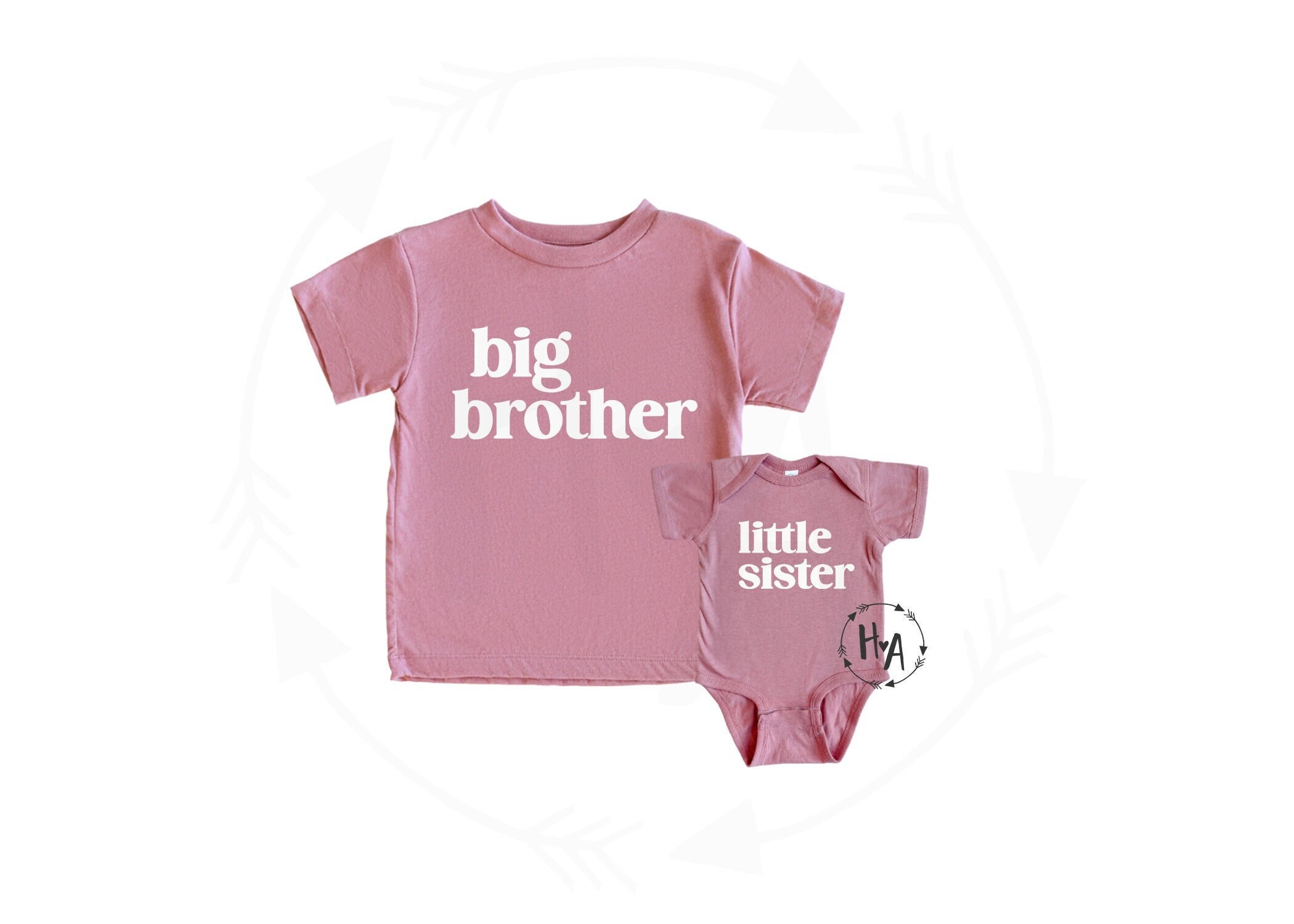 Matching Big Brother Little Sister Shirts big Brother Shirt little Sister Bodysuit big Brother Announcement baby Sister gender Reveal gift Etsy