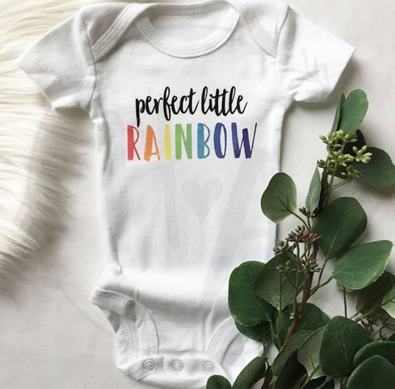 neutral rainbow baby clothes