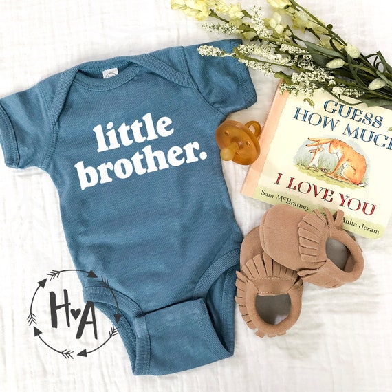 Little Brother Baby Onesie baby Bodysuitlittle Brotherbaby Announcement Onesie pregnancy Announcementsibling Announcementgender Reveal Etsy Canada