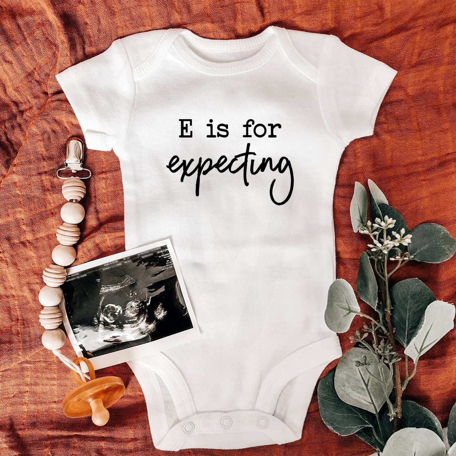 Baby Announcement Onesie®/pregnancy Announcement Etsy