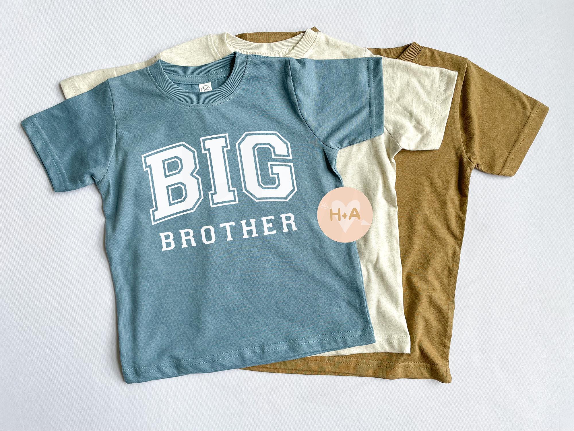 Big Brother Shirt: Sibling Announcement, Gift for New Brother, Second Baby Reveal