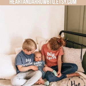 Big Brother Little Sister Shirts, Big Brother Shirt, Little Sister Bodysuit, Big Brother Announcement, Baby Sister Announcement, Gift image 9