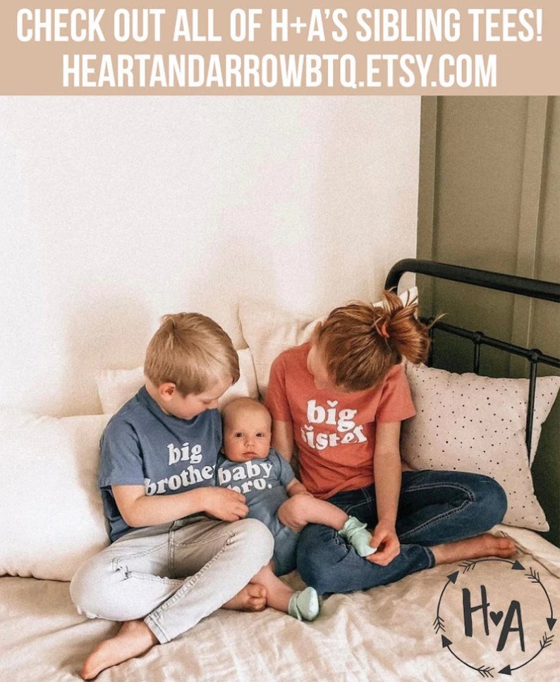 Big Brother Little Sister Shirts, Big Brother Shirt, Little Sister Bodysuit, Big Brother Announcement, Baby Sister Announcement, Gift image 9