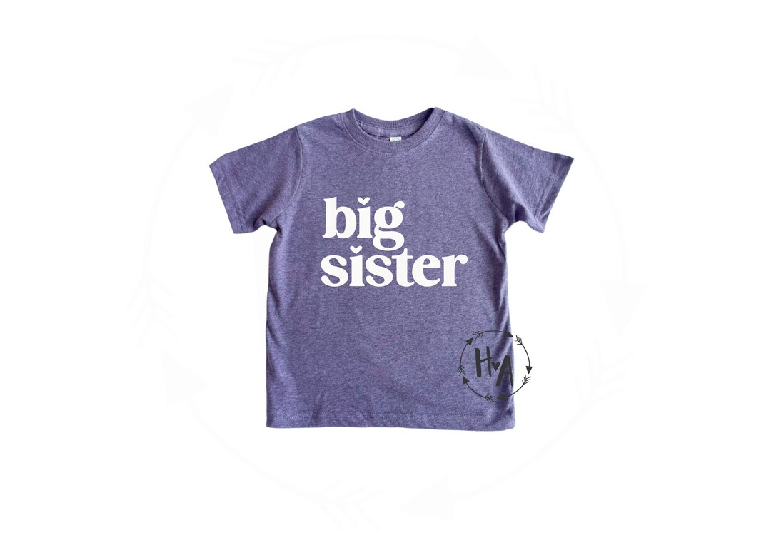 Buy Big Sister Shirt•big Sister Tshirt•big Sis Shirt•baby Announcement  Shirt•new Sister Tee•toddler Clothes•youth Girls T-shirt•minimalist Shirt 