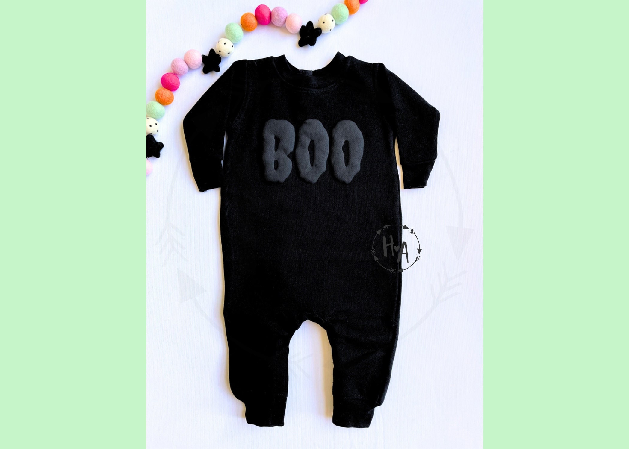 Barboteuse bébé Halloween, pull pour bébé à imprimé bouffants, une-pièce pour bébé, sweat-shirt pour bébé, vêtements d'automne pour bébé, bébé sans sexe, cadeau